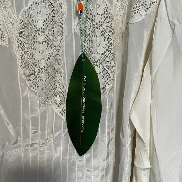 NWT Farm Rio Off White Lace Blouse - Picture 4 of 9